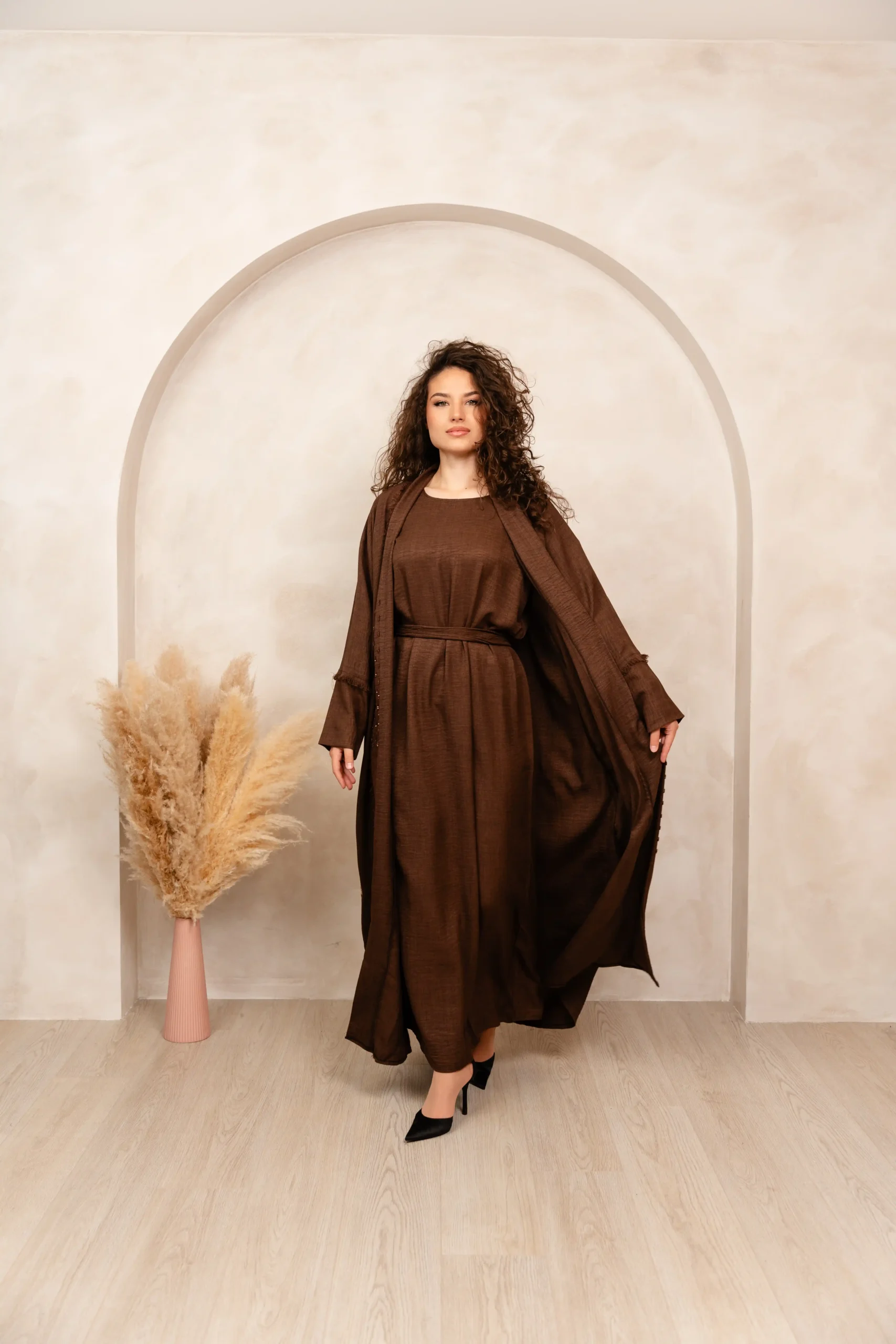 Abaya Bushra - Regular brown - Slika 5