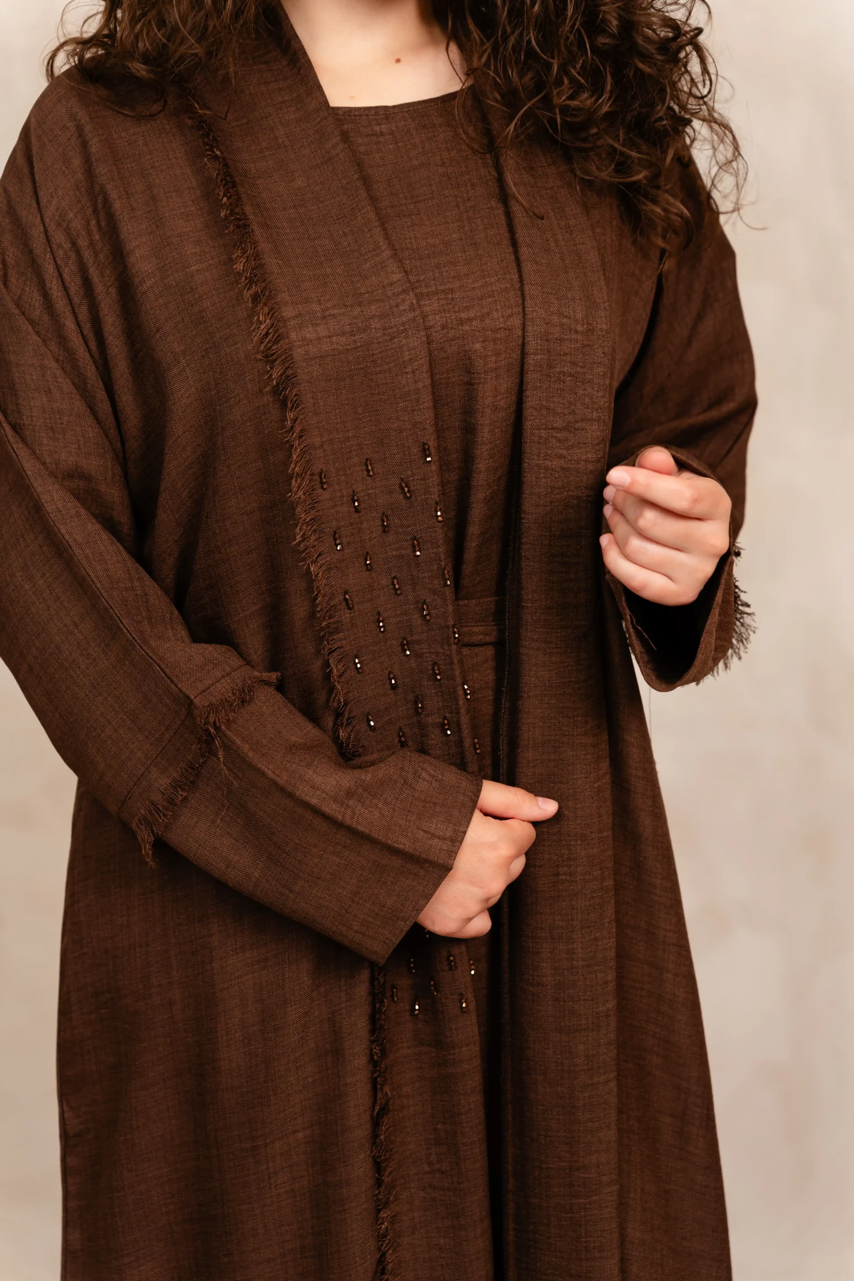 Abaya Bushra - Regular brown - Slika 9