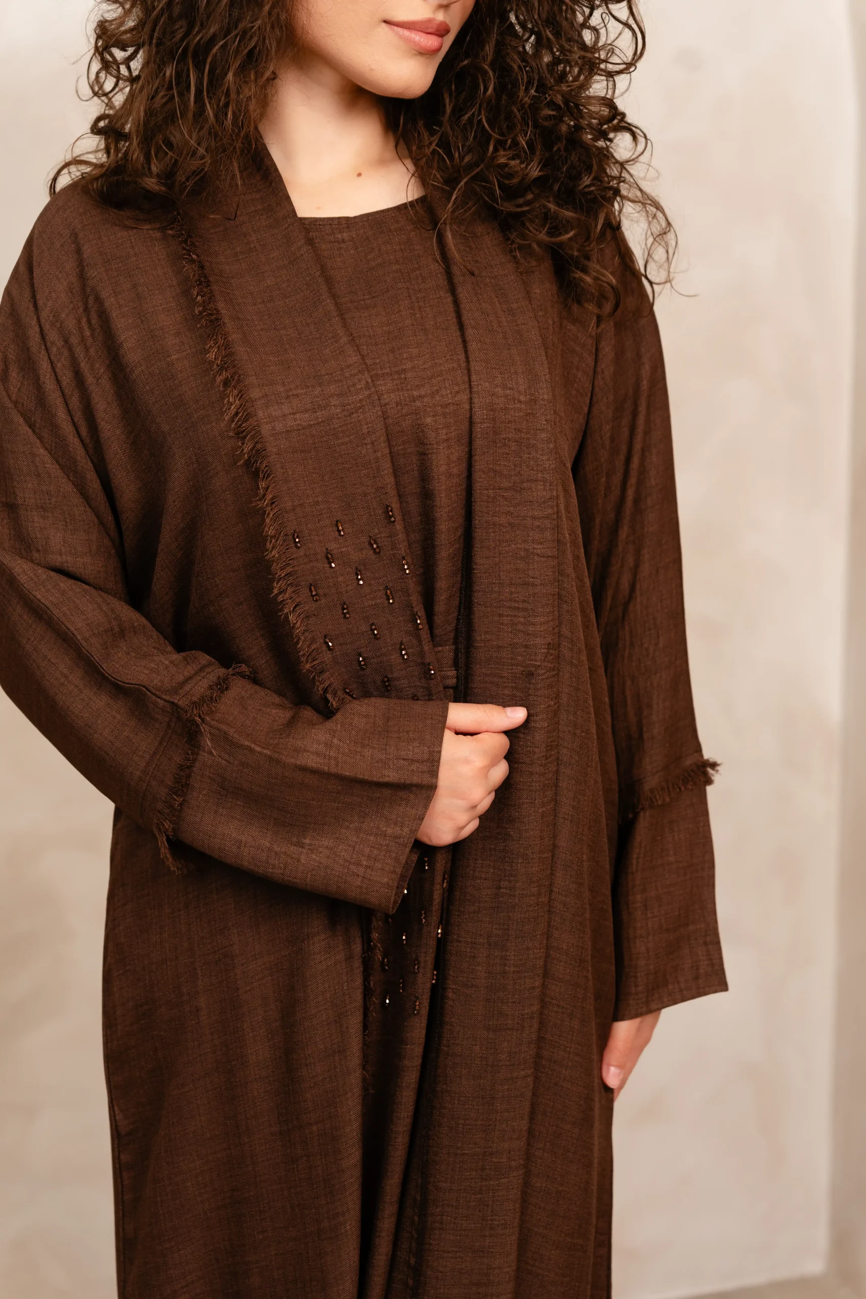 Abaya Bushra - Regular brown - Slika 2