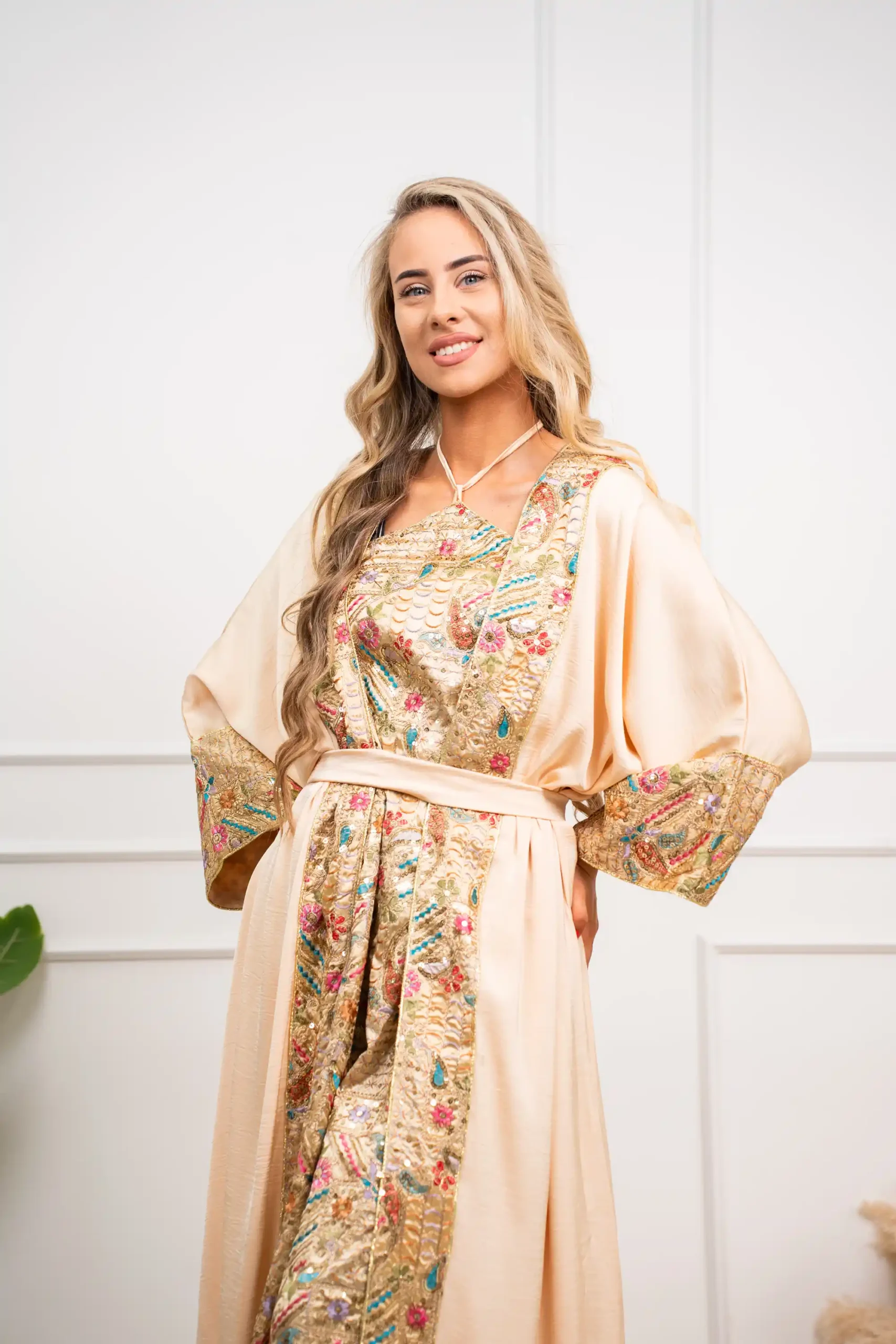 Haljina Delina beige - Slika 3